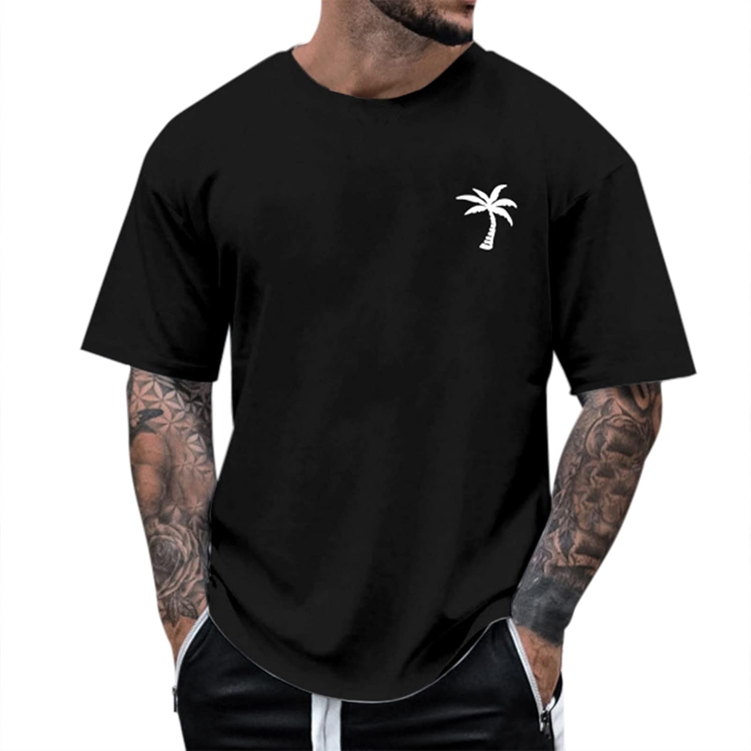 Men’s Quick-Dry Athletic T-Shirt Casual Crew Neck