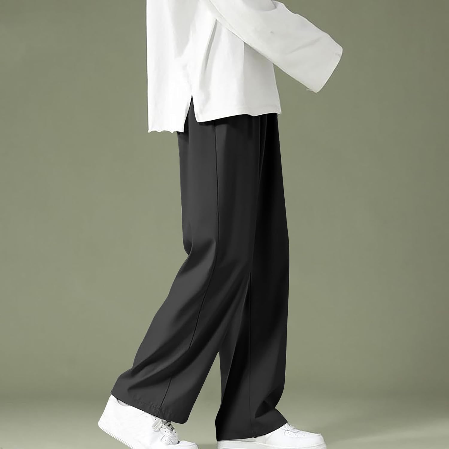 Men’s Lightweight Casual Yoga Pants With Wide Legs