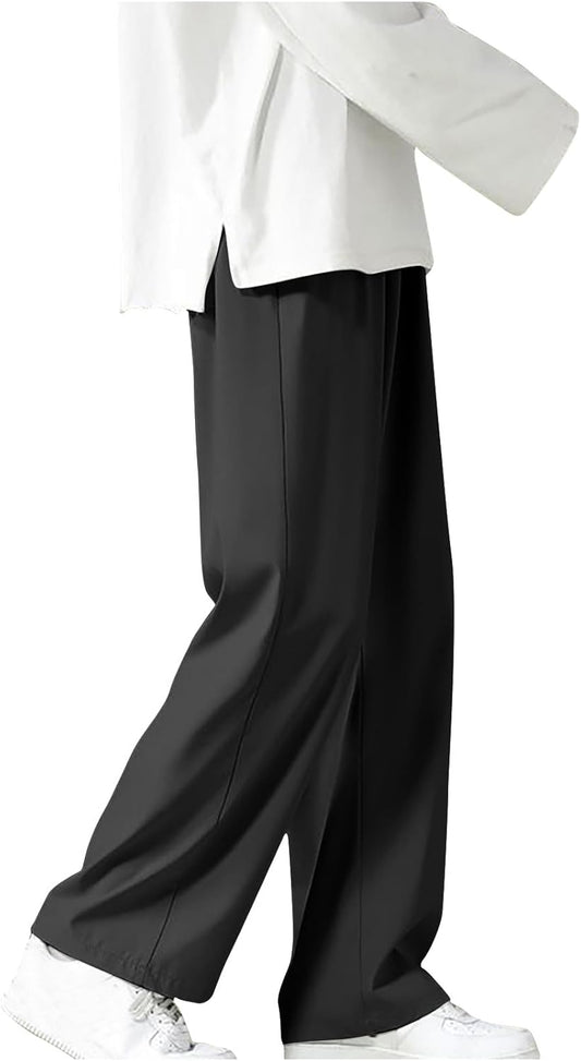 Men’s Lightweight Casual Yoga Pants With Wide Legs