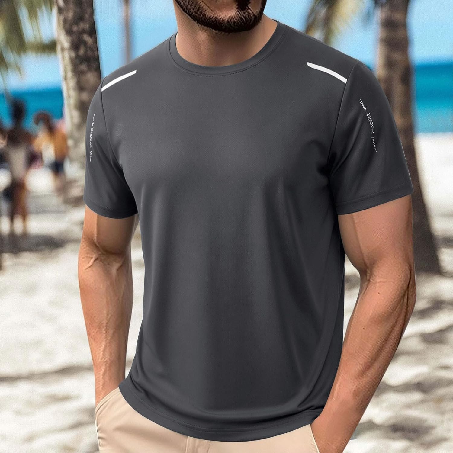 Men’s Athletic Short Sleeve T-Shirt Crew Neck